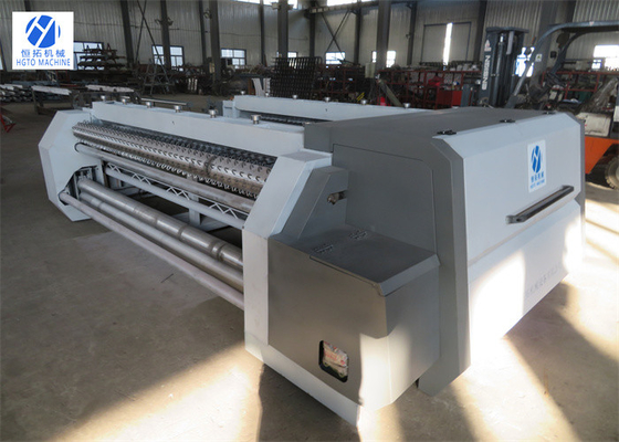 2.0mm Plc Düğümsüz Balık Ağı İmalat Makinesi Uv Dayanıklı Örgü Genişliği 370cm