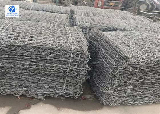 100mm Çok Sahne Altıgen Hasır Örgü Taş Sepeti Korozyona Dirençli