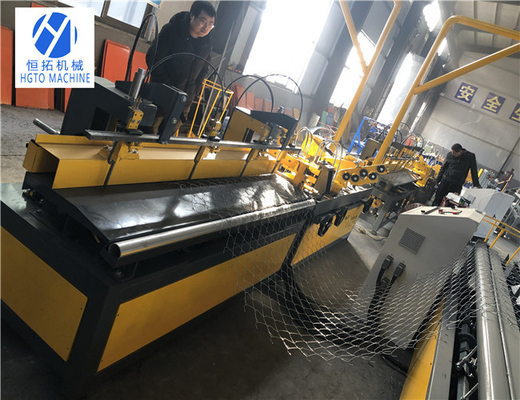 Çift Tel Zincir Bağlantı Çit Makinesi PLC Yaşlanma Karşıtı Multiscene