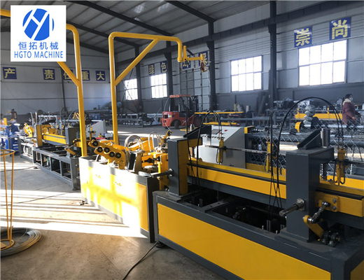 PLC Servo Motor Zincir Bağlantı Çit Makinesi Antikorozif Otomatik