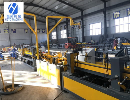 Çift Tel Zincir Bağlantı Çiti Yapma Makinesi Otomatik Paslanmaz Antikorozif