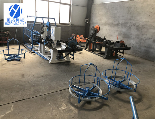 HGTO 3KW Dikenli Tel Üretim Makinesi, PVC Kaplı Dikenli Tel Çit Makinesi