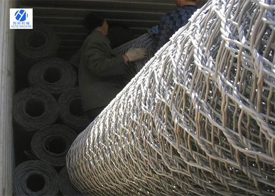 100mm Çok Sahne Altıgen Hasır Örgü Taş Sepeti Korozyona Dirençli